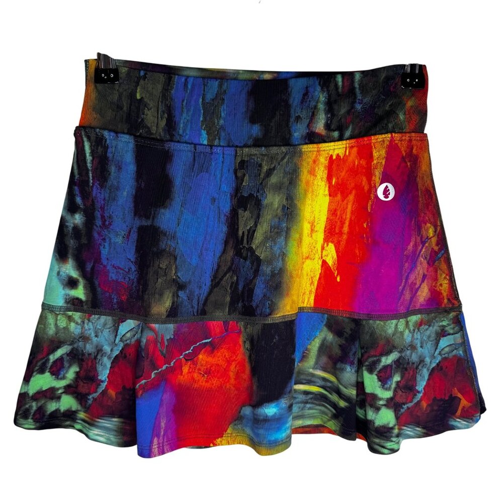 Donajo Colorful Womens‎ Size 1 Pickleball Tennis Workout Skirt Built-In Shorts